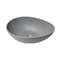 Alfi Brand 21 inch Solid Concrete Tear Drop Above Mount Vessel Sink ABCO21O - alternate 5